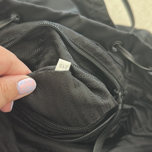 Prada Nylon Studded Vella Monochrome Backpack - Picture 9 of 15